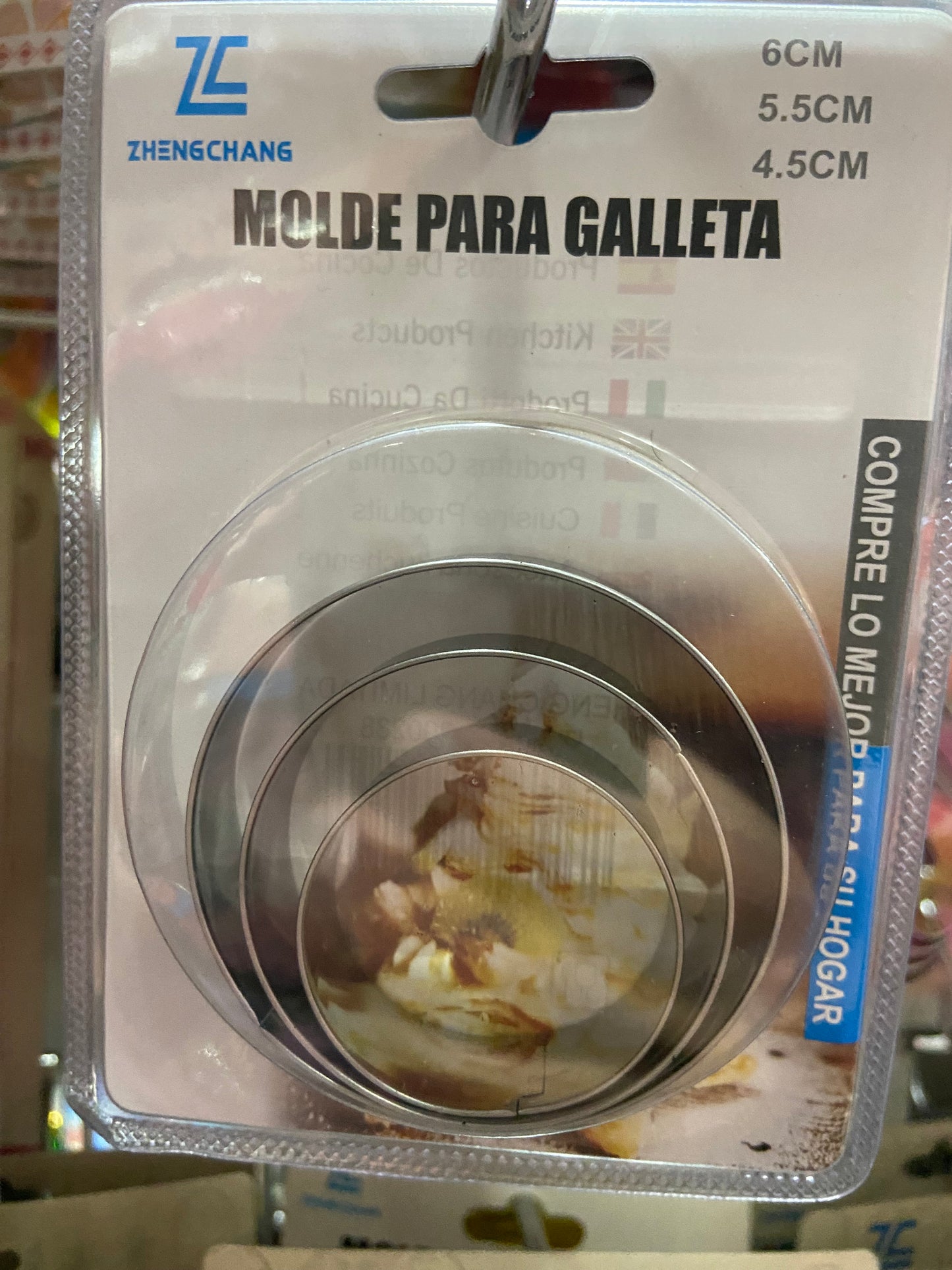 Set Cortadores de galletas, Círculos metálicos