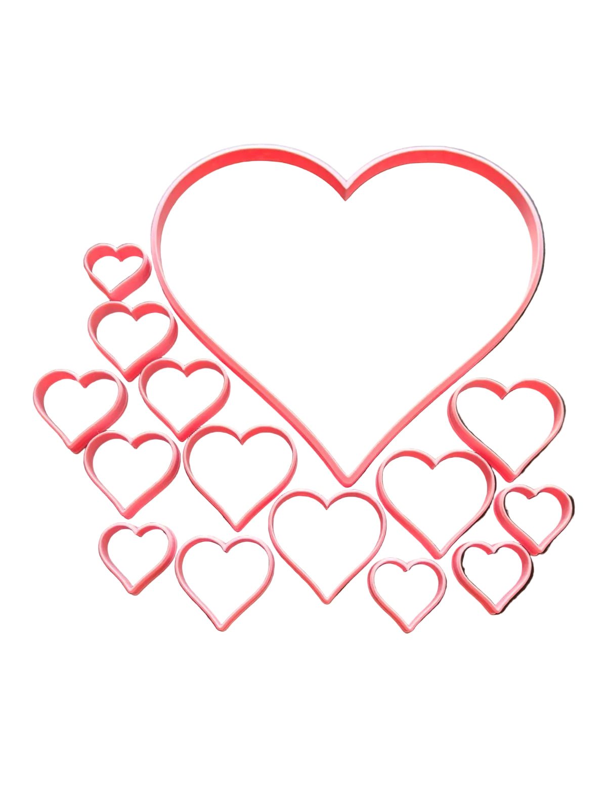 Cortadores de galletas, corazón