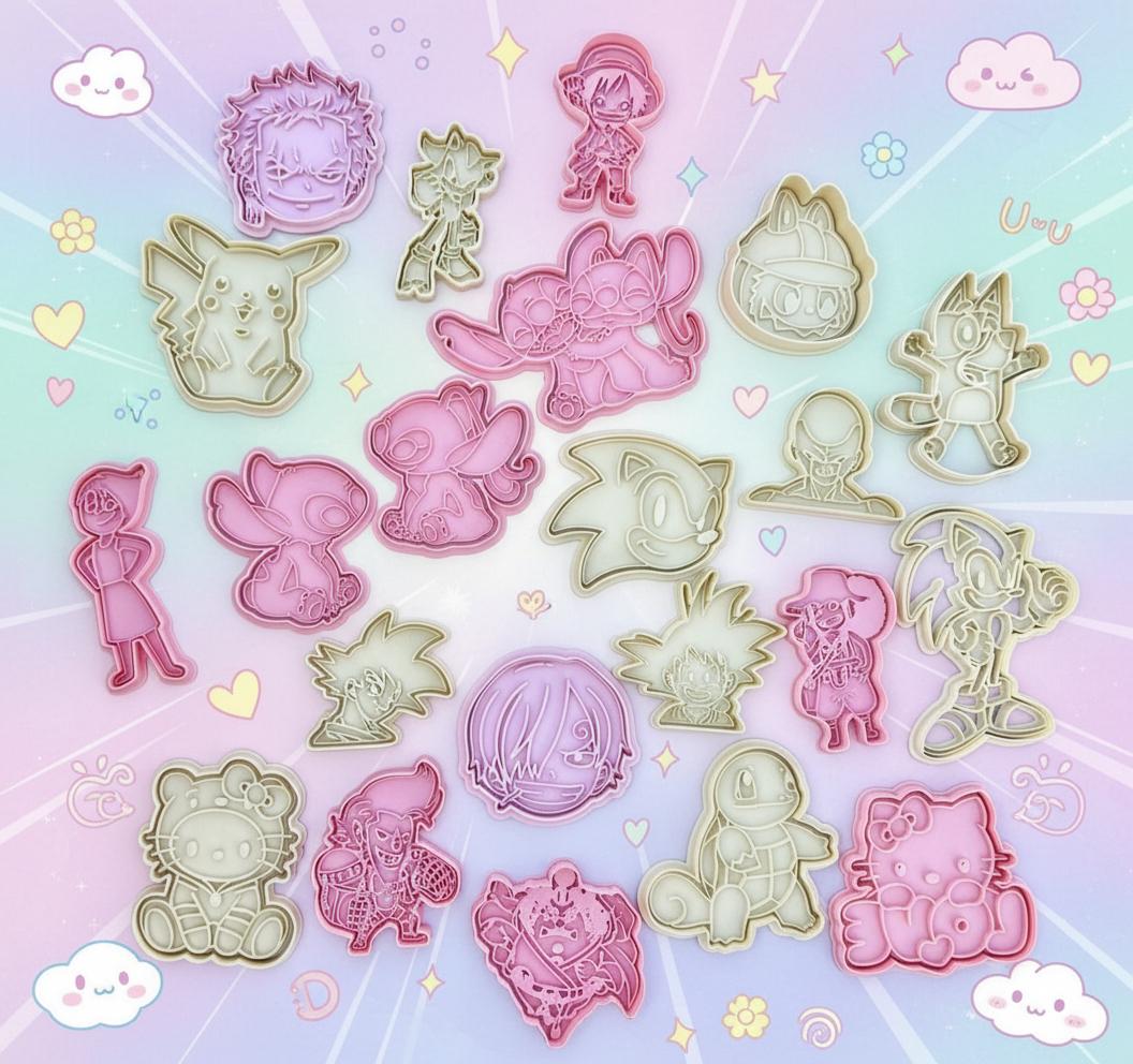 CORTADORES DE GALLETAS DIBUJOS ANIMADOS