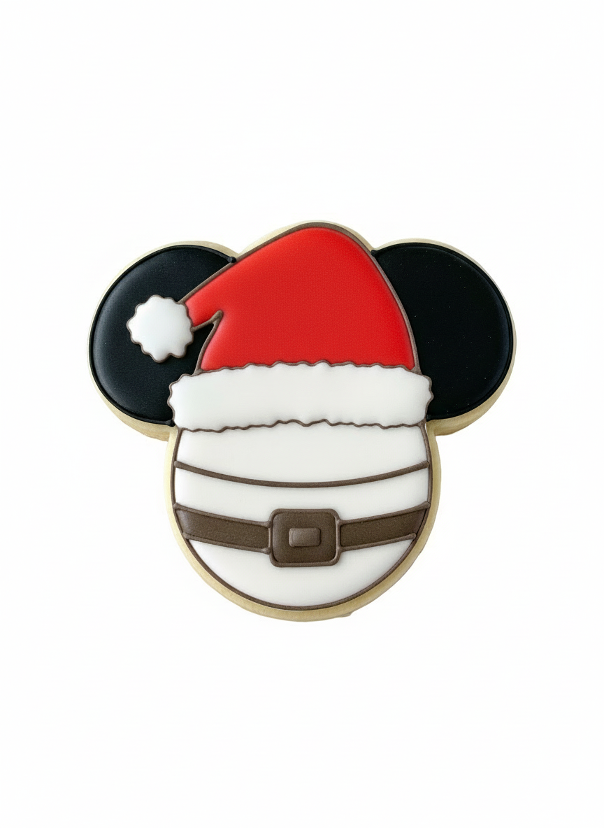 Cortador más marcador de galletas, Gorro de navidad Mickey