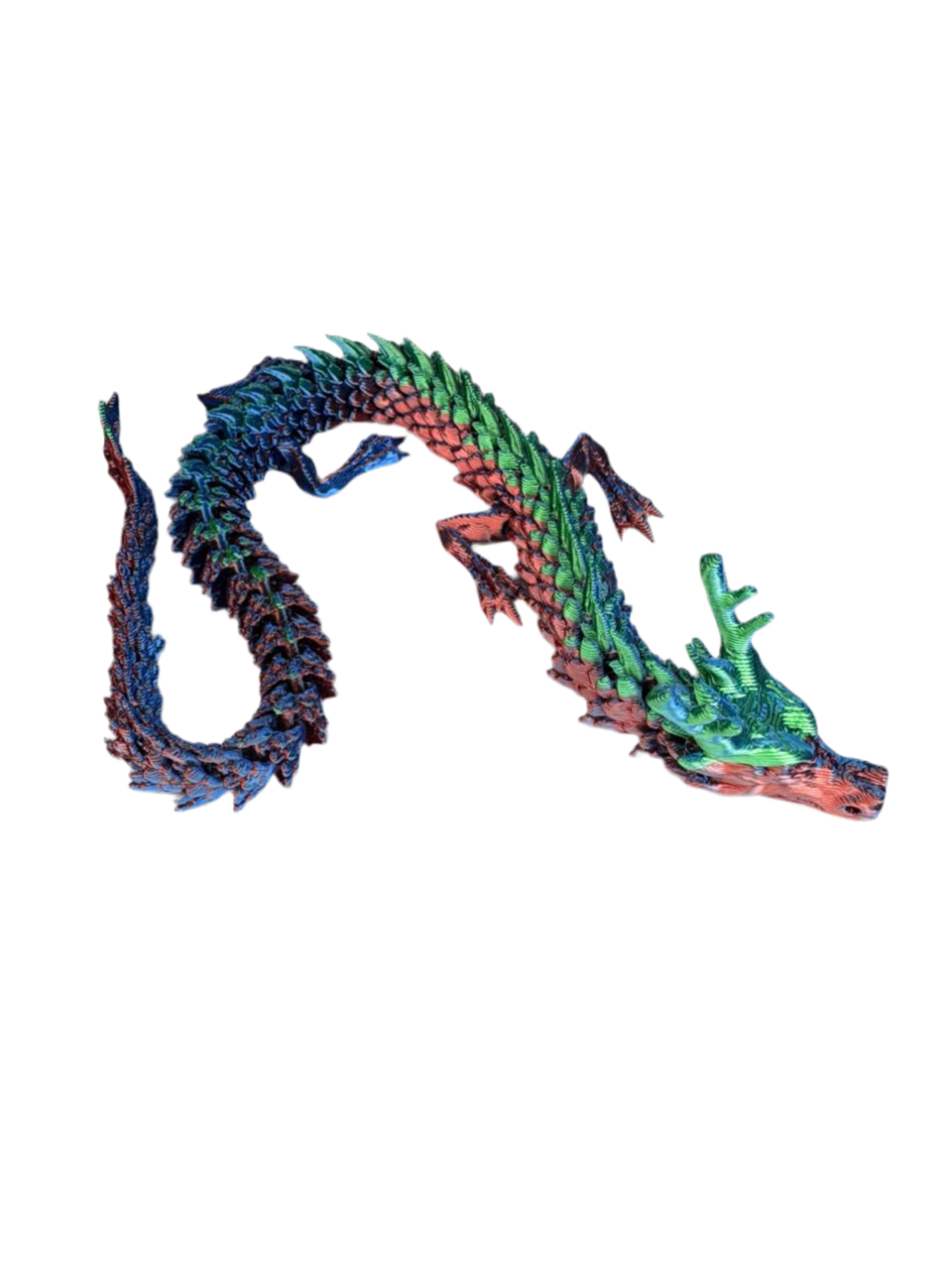 Figura 3d Dragon Multicolor 15 cm