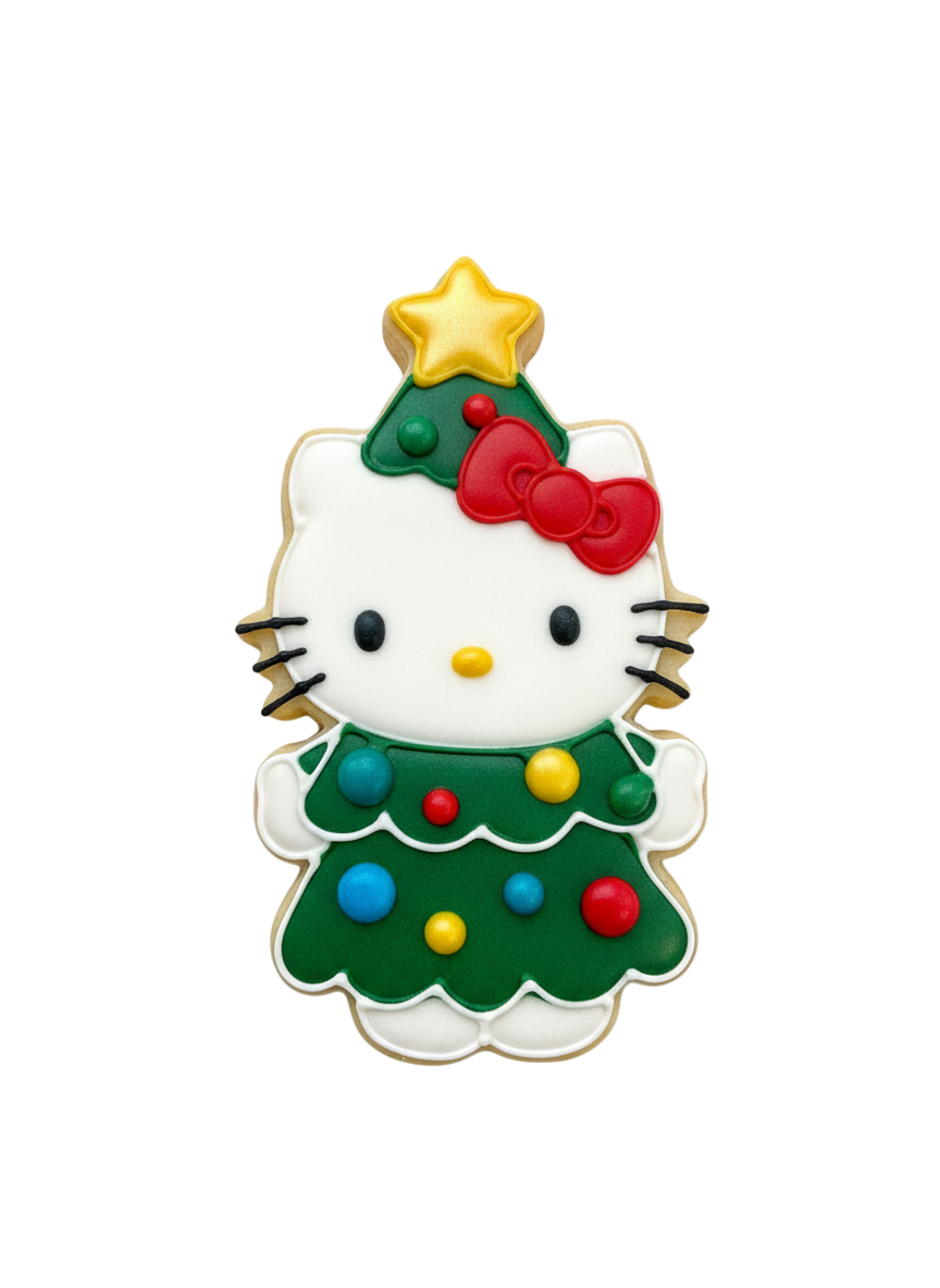 Cortador más marcador de galletas, Hello kitty árbol de navidad