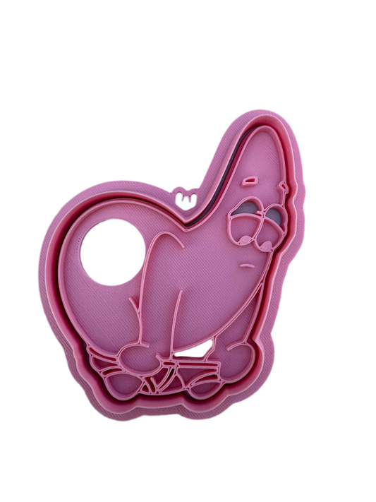 Cortador más marcador de galletas, Patricio sin pantalones