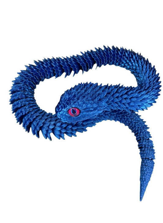 Figura 3d Serpiente Azul 20 cm