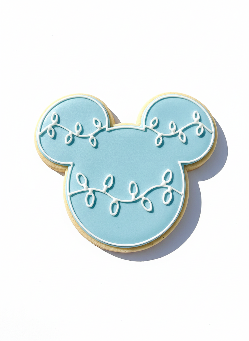 Cortador más marcador de galletas, Mickey luces de navidad