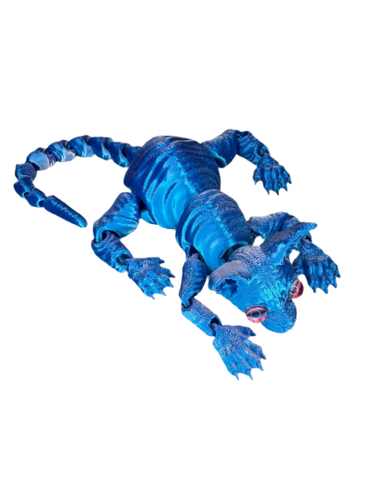 Figura 3d Gato Azul 15 cm