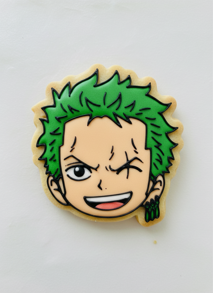 Cortador más marcador de galletas , Cara Zoro One Piece