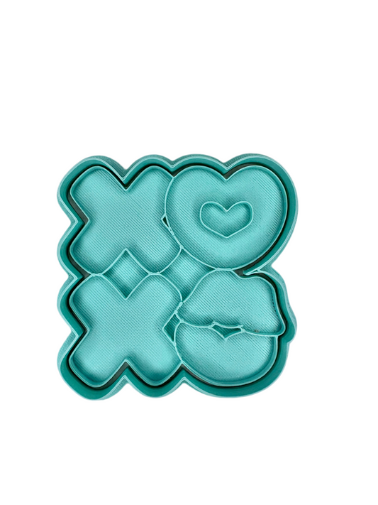 Cortador más marcador de galletas, XOXO