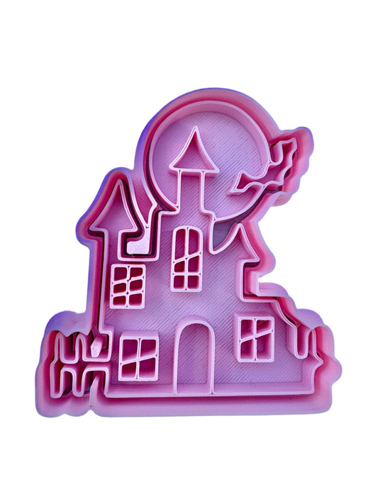 Cortador más marcador de galletas, Casa embrujada Halloween