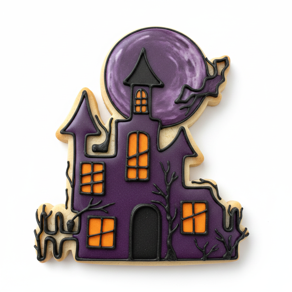 Cortador más marcador de galletas, Casa embrujada Halloween