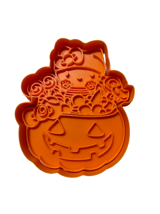 Cortador más marcador de galletas, Hello kitty calabaza 2