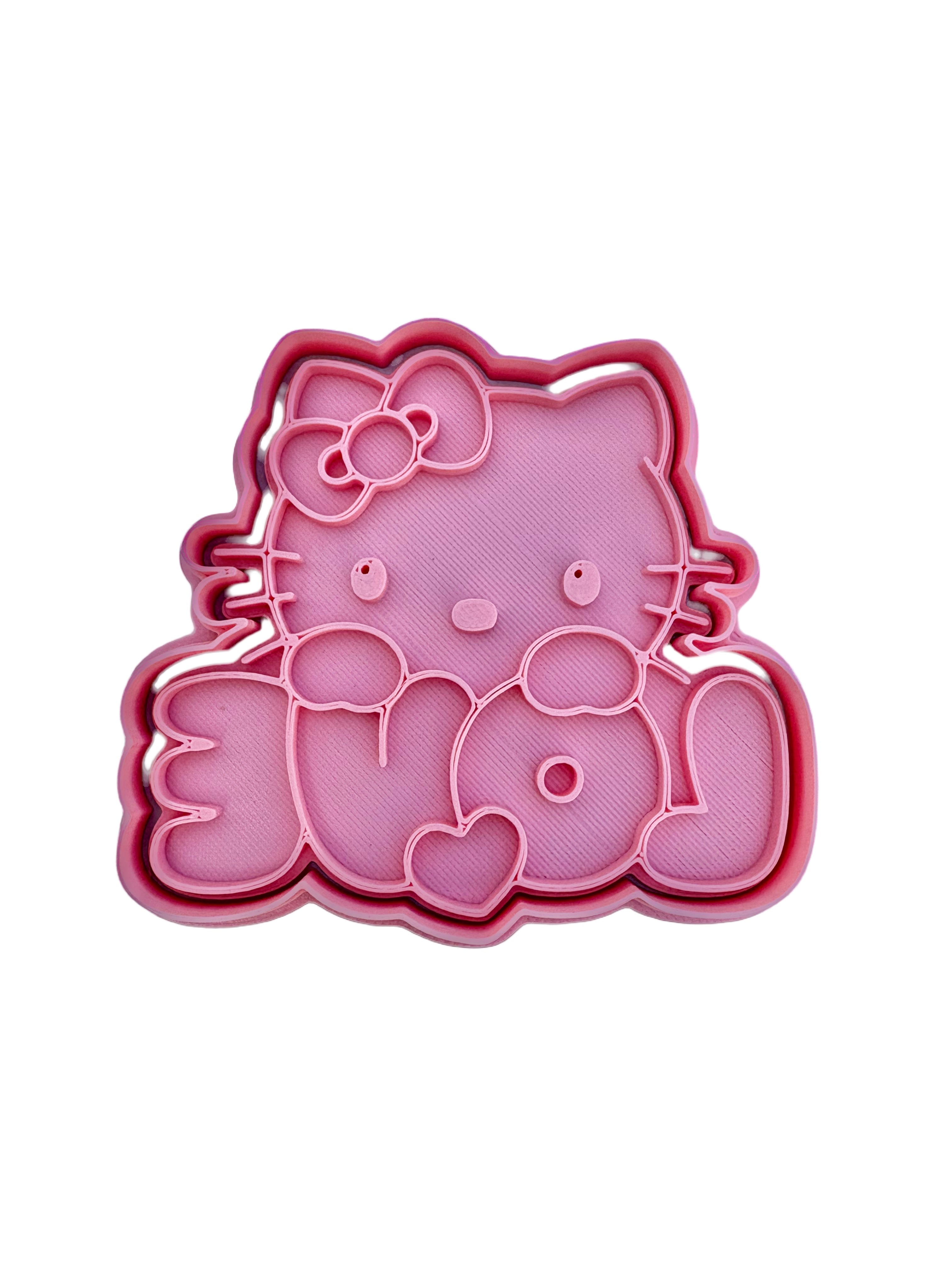 Cortador más marcador de galletas, Hello kitty Love