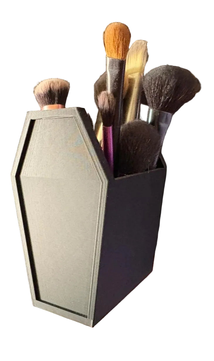 Ataúd Porta Brochas de Maquillaje o Lápices
