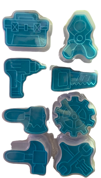 Set Cortadores más marcadores de galletas, Herramientas