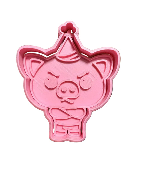 Cortador de Galletas Cerdito enojon Plim Plim