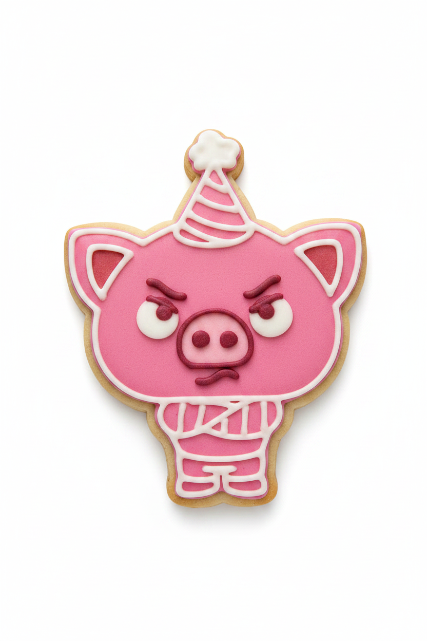 Cortador de Galletas Cerdito enojon Plim Plim