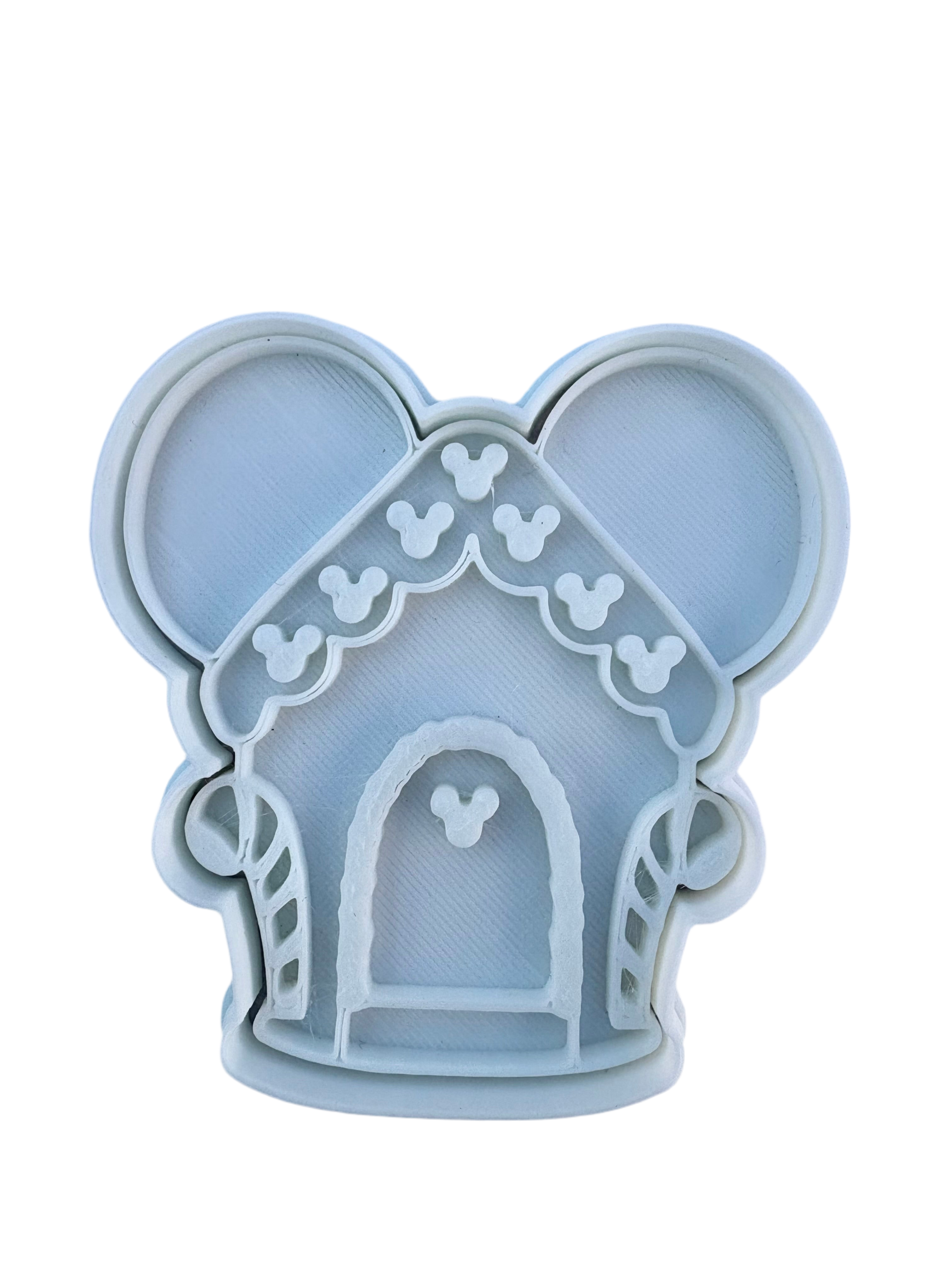 Cortador más marcador de galletas, Casa de jengibre Mickey