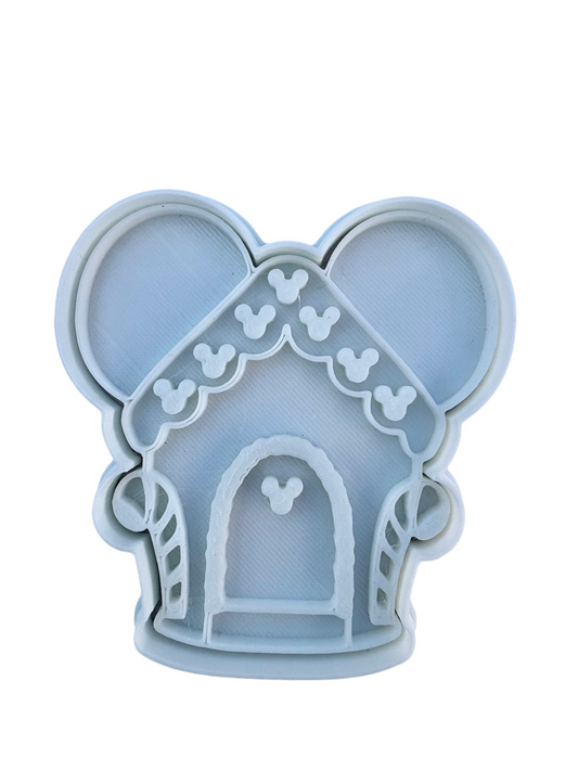 Cortador más marcador de galletas, Casa de jengibre Mickey