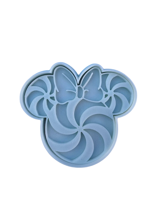 Cortador más marcador de galletas, Minnie navidad