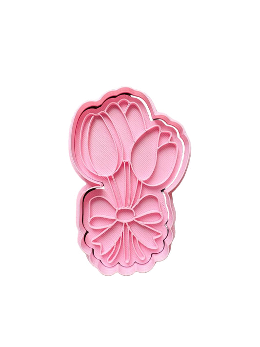 Cortador más marcador de galletas, Ramo de Tulipanes