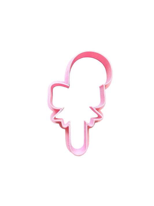 Cortador de galletas, bastón de dulce con moño