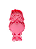 Cortador de galletas niña corazón