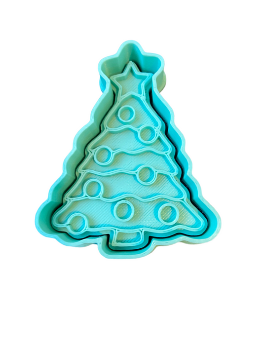 Cortador más marcador de galletas, Árbol de navidad 1