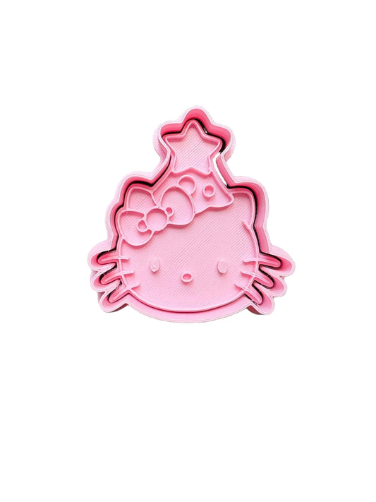 Cortador más marcador de galletas ,Hello Kitty árbol de navidad 2