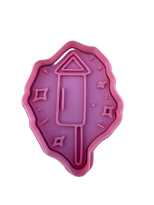 Cortador más marcador de galletas, Cohete Año Nuevo