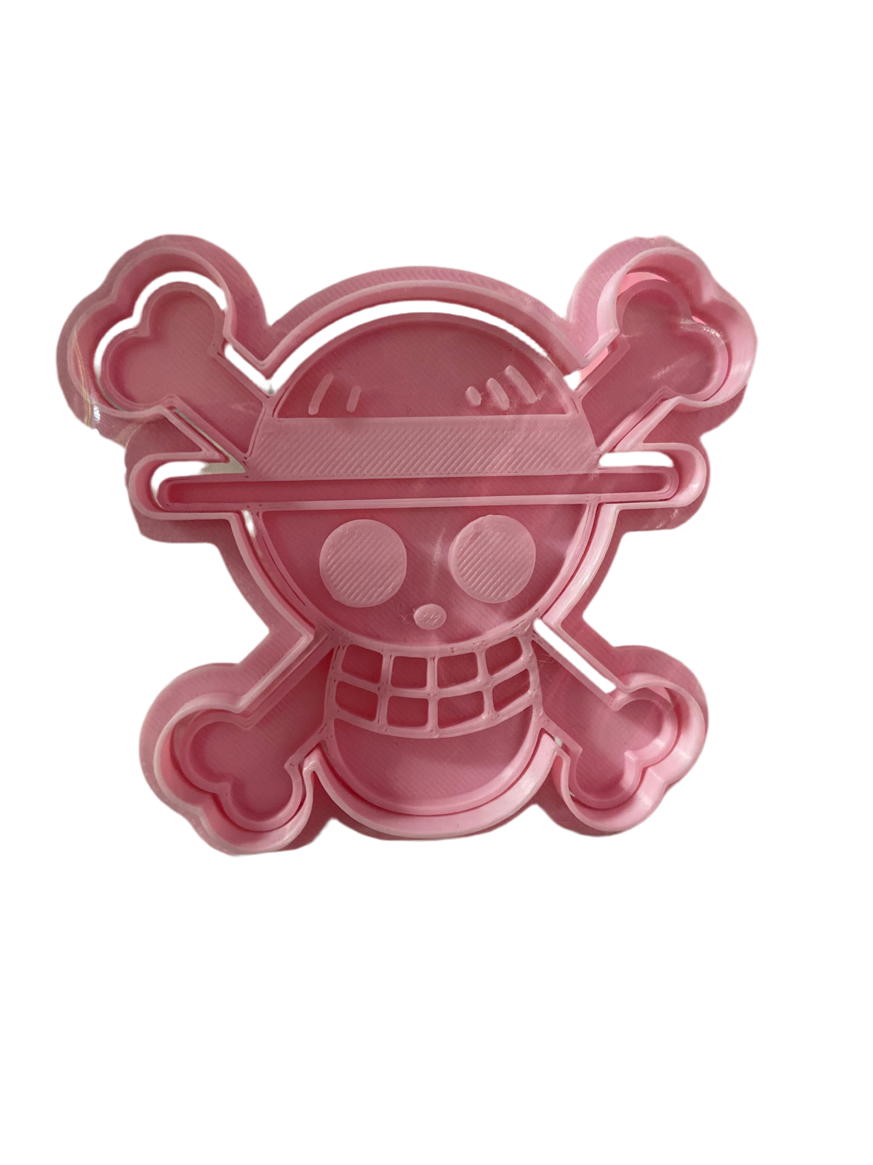 Cortador más marcador de galletas, Calavera One Piece