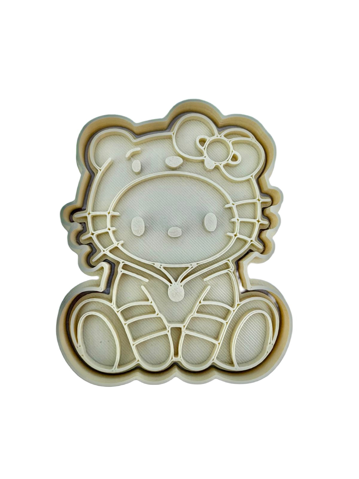 Cortador más marcador de galletas, Hello Kitty (disfraz Winnie the Pooh)