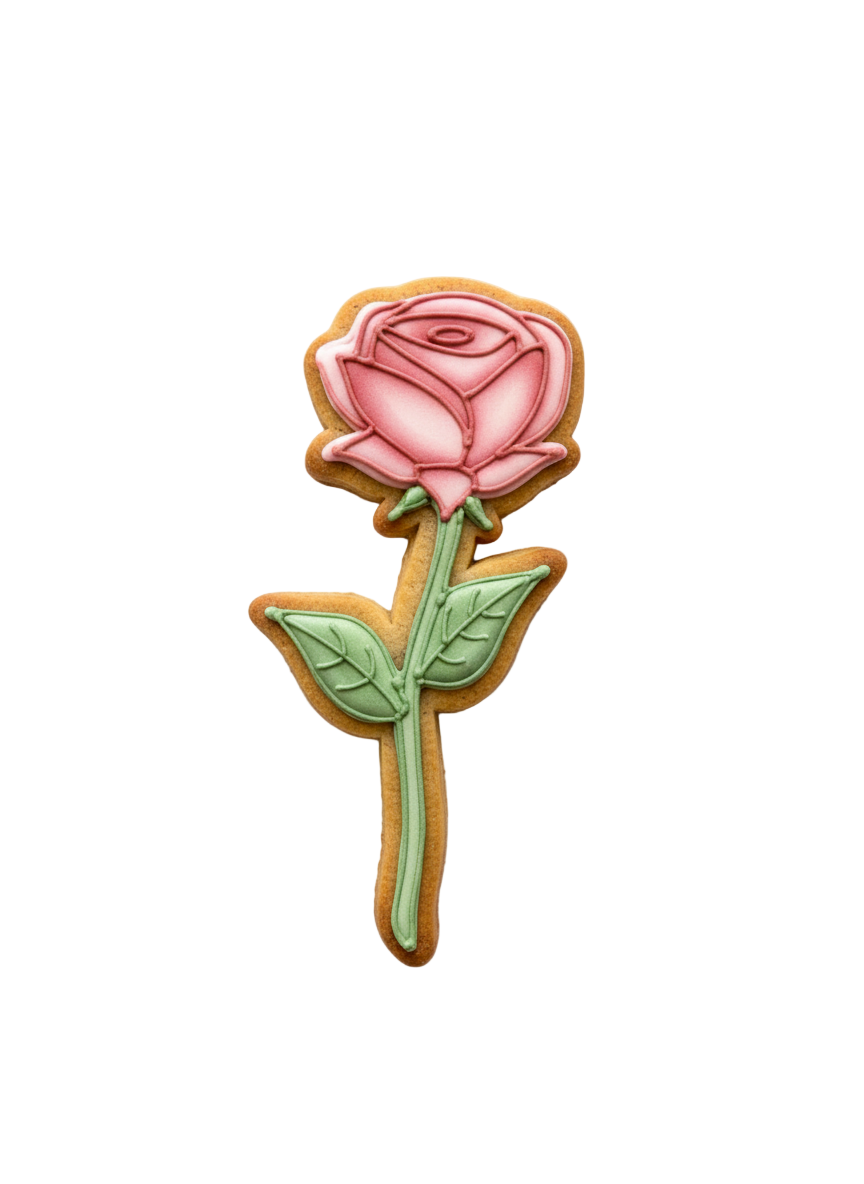 Cortador más marcador de galletas, Rosa
