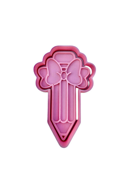 Cortador más marcador de galletas, Lápiz Moño