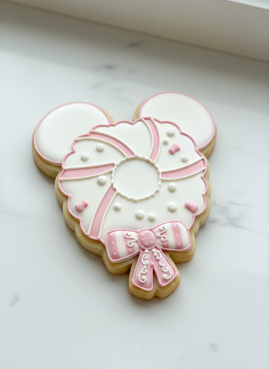 Cortador más marcador de galletas, Mickey corona de navidad