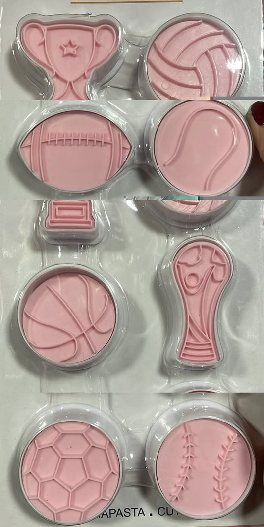 Set Cortadores más marcadores de galletas, Balones