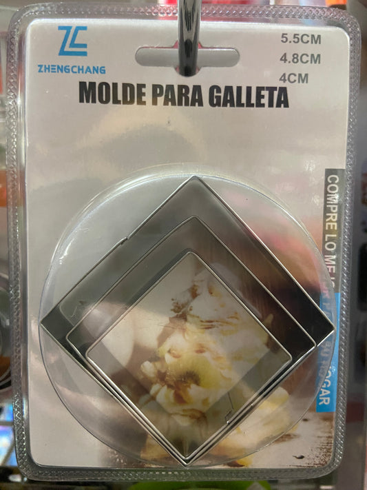 Set Cortadores de galletas, Cuadrados