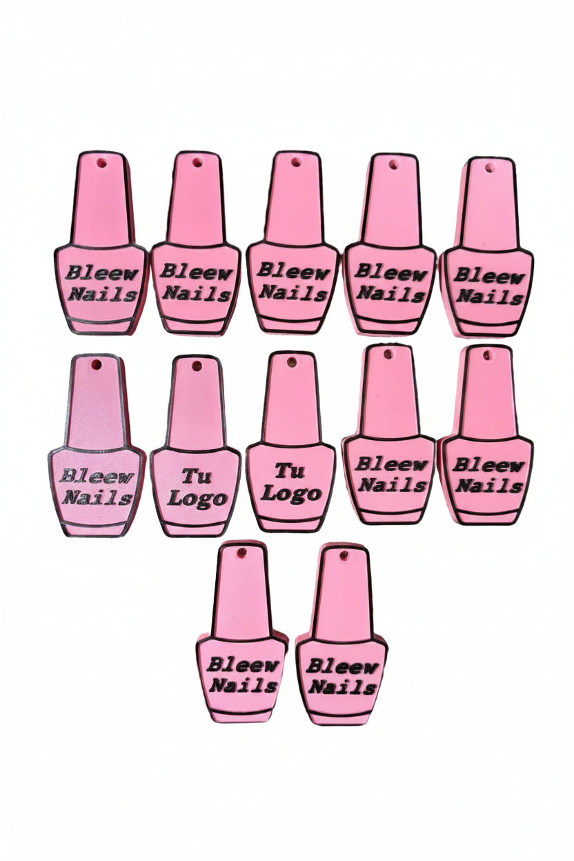 Llavero Abre Latas Esmalte de Uñas Personalizable 12un