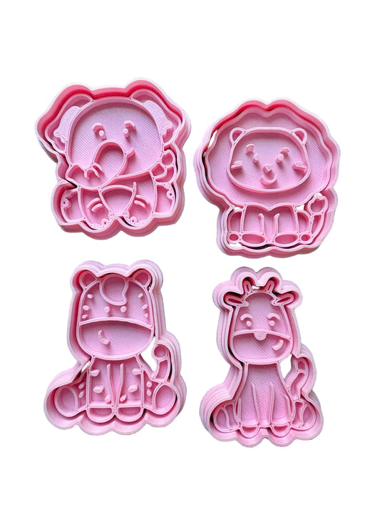 Set Cortadores más marcadores de galletas, Animales bebe