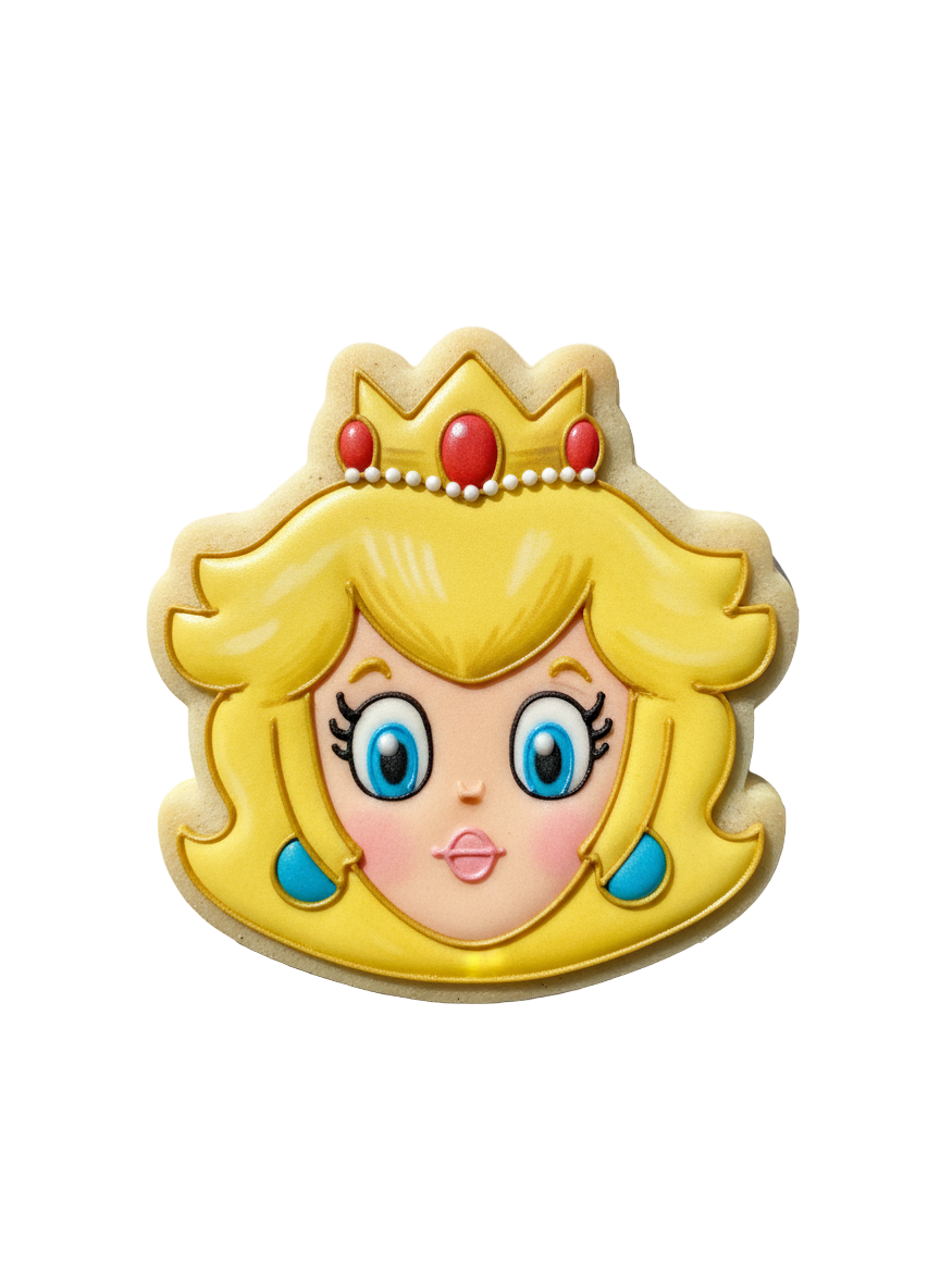 Cortador más marcador de galletas, Princesa Peach (Mario Bros.) Cara