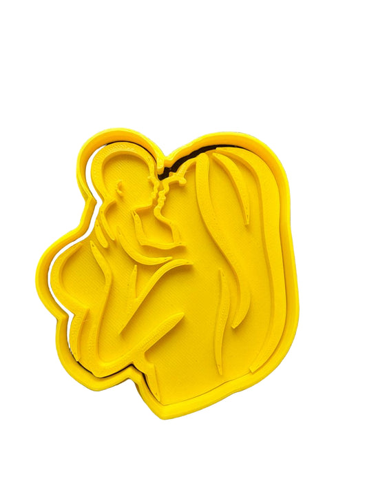 Cortador más marcador de galletas, Madre con bebe