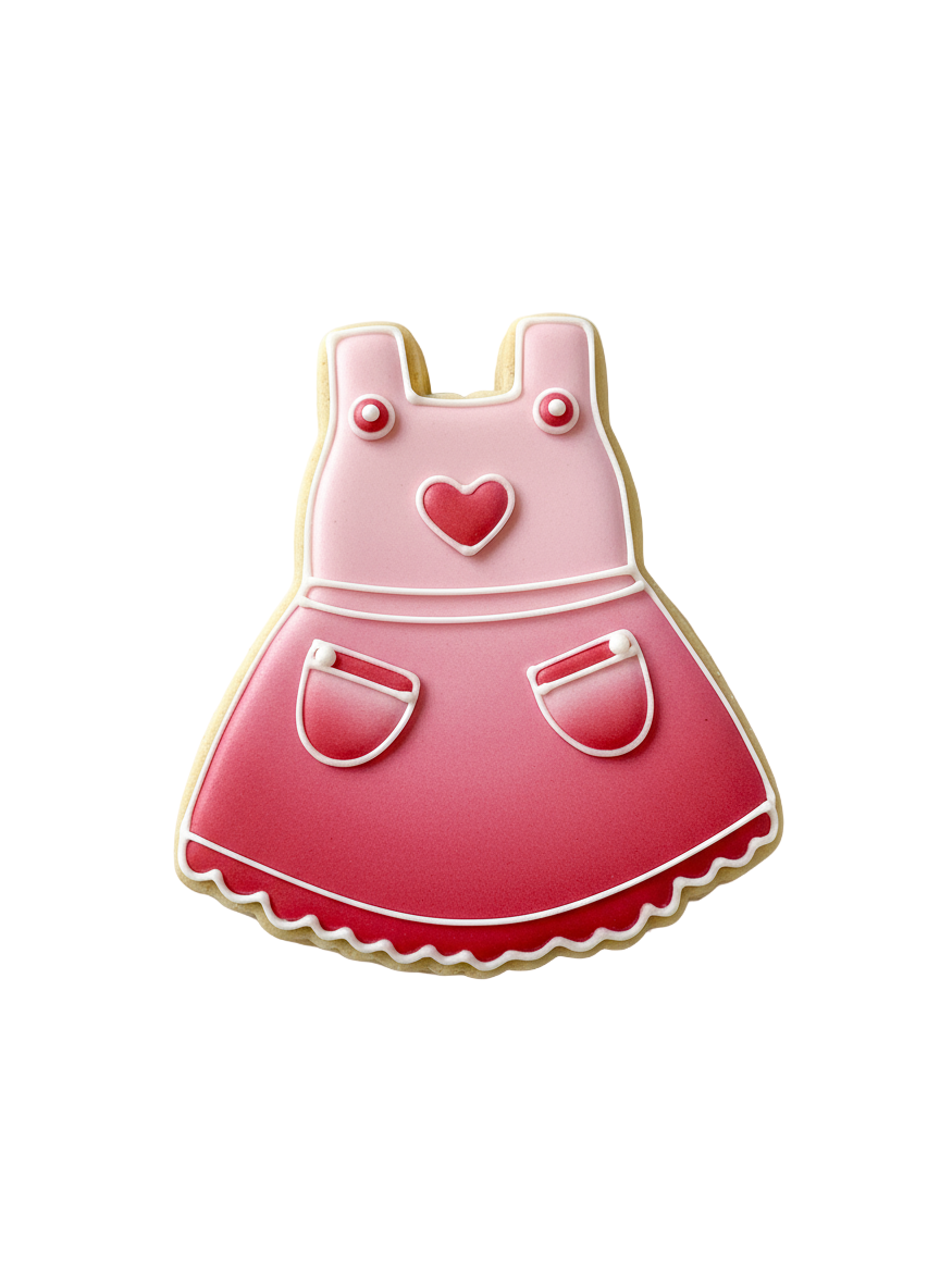 Cortador más marcador de galletas, Vestido niña