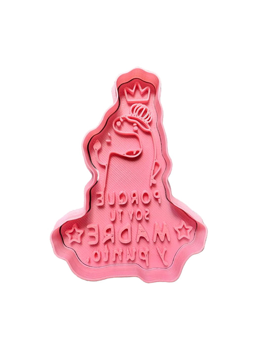 Cortador más marcador de galletas ,Porque soy tu madre y punto