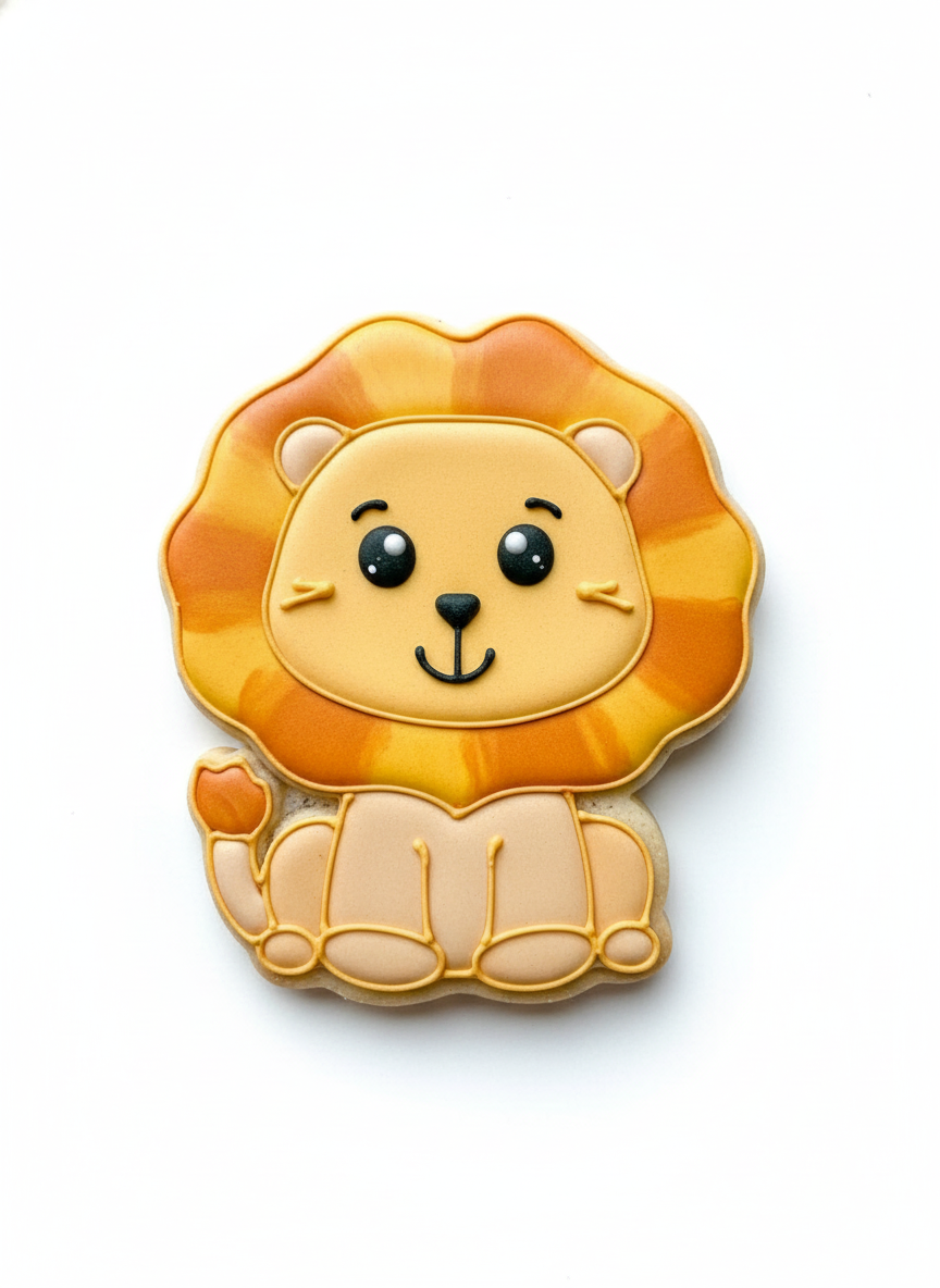 Cortador más marcador de galletas, León bebe