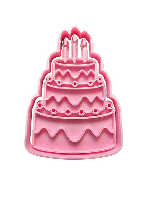Cortador más marcador de galletas, Torta de cumpleaños
