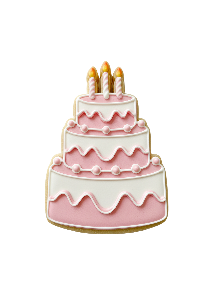 Cortador más marcador de galletas, Torta de cumpleaños
