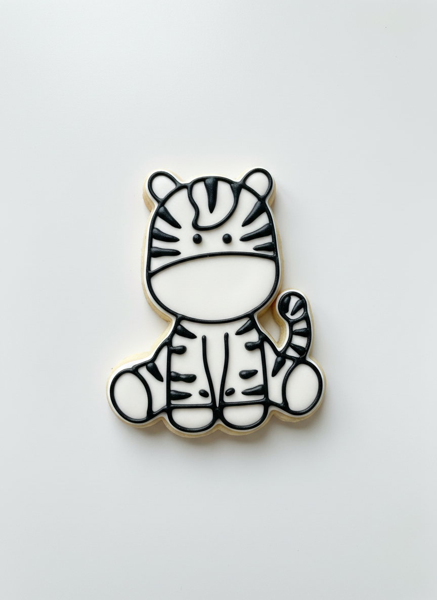 Cortador más marcador de galletas, Cebra bebe