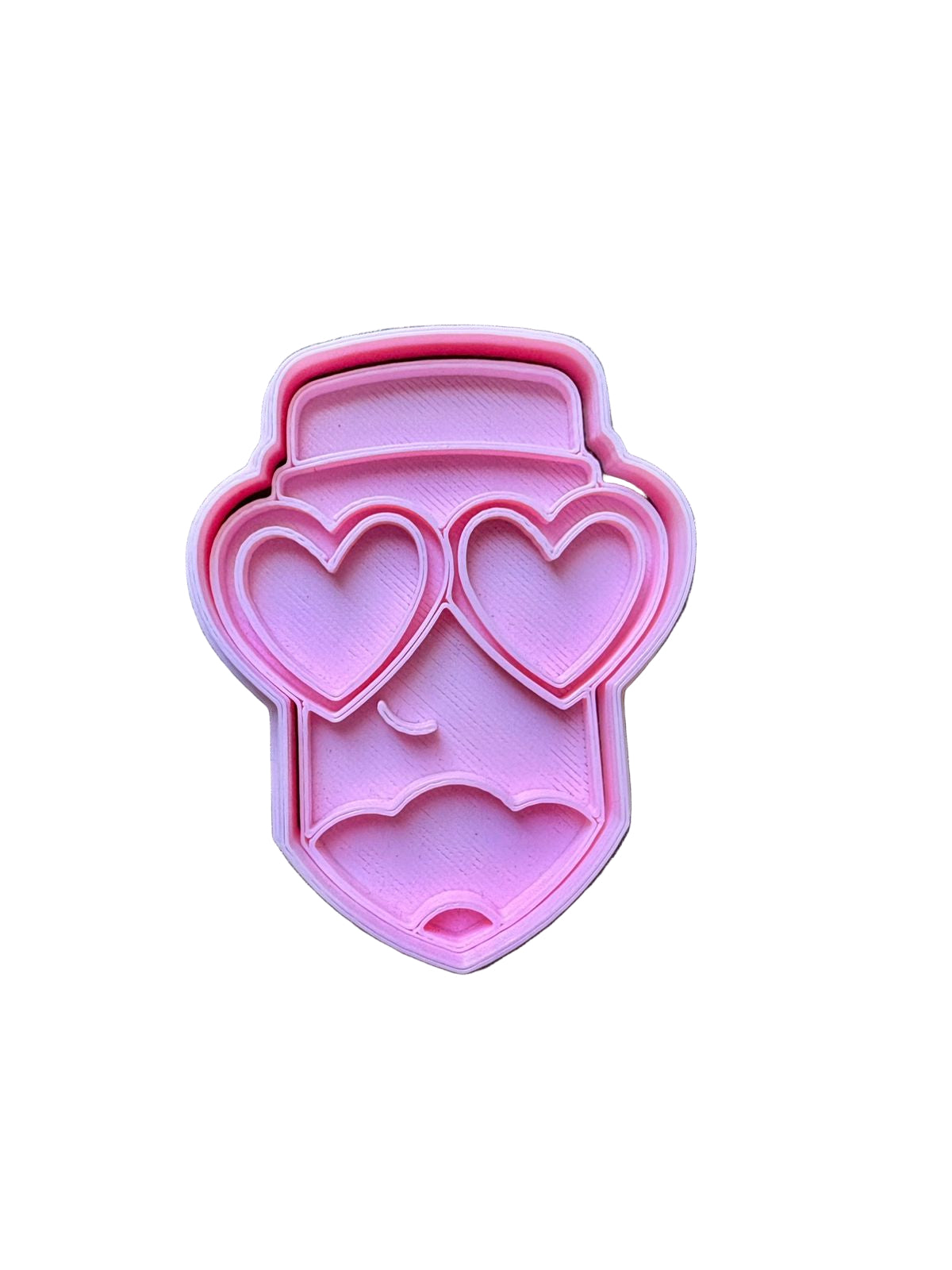 Cortador más marcador de galletas, Lápiz ojos corazón
