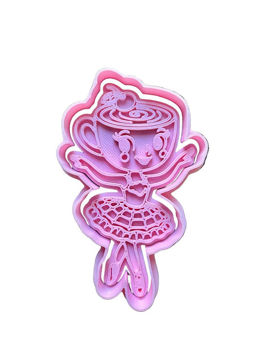 Cortador más marcador de galletas, Ballerina Cappuccina (Brainrot)