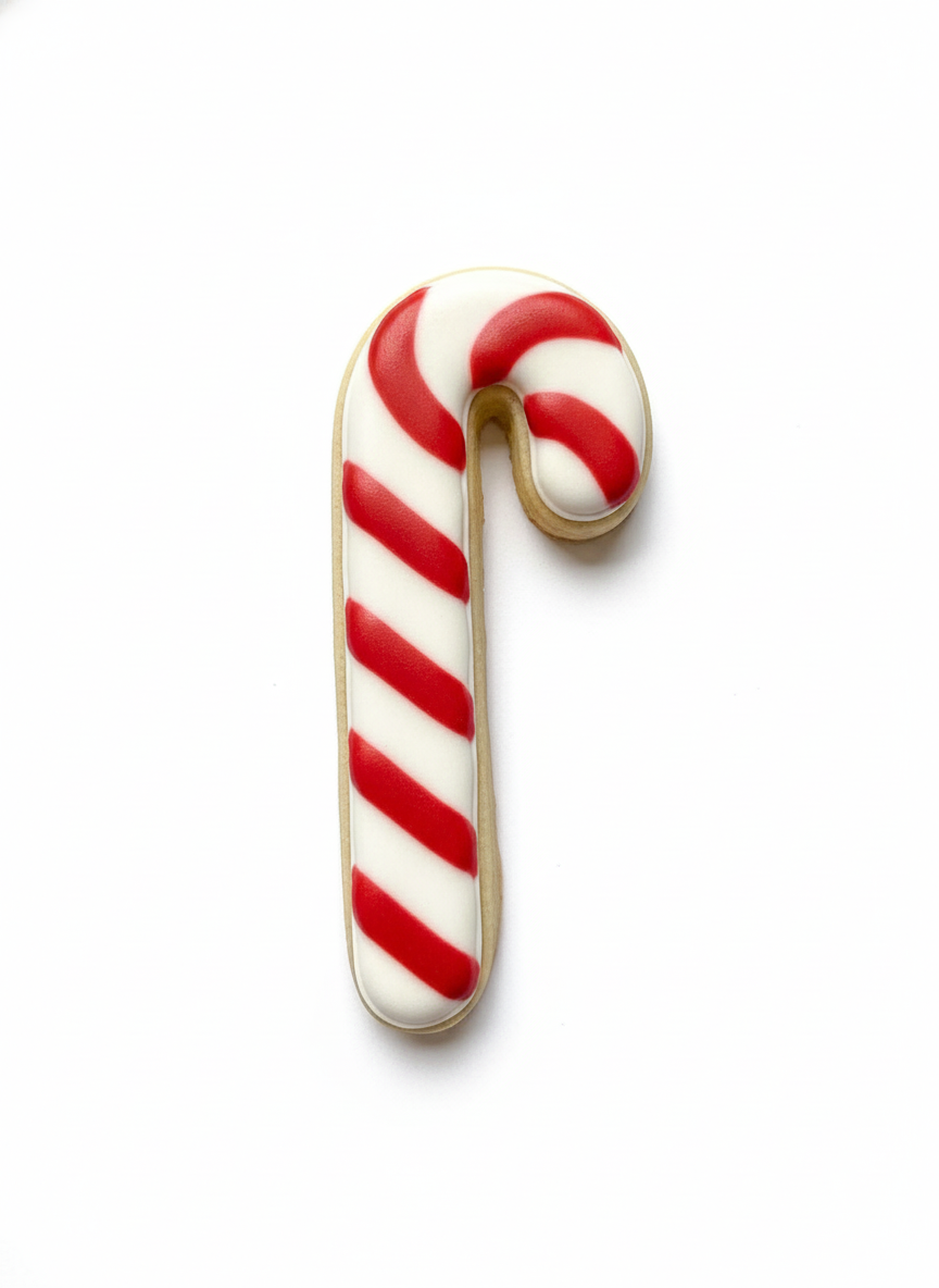 Cortador más marcador de galletas, bastón dulce navidad