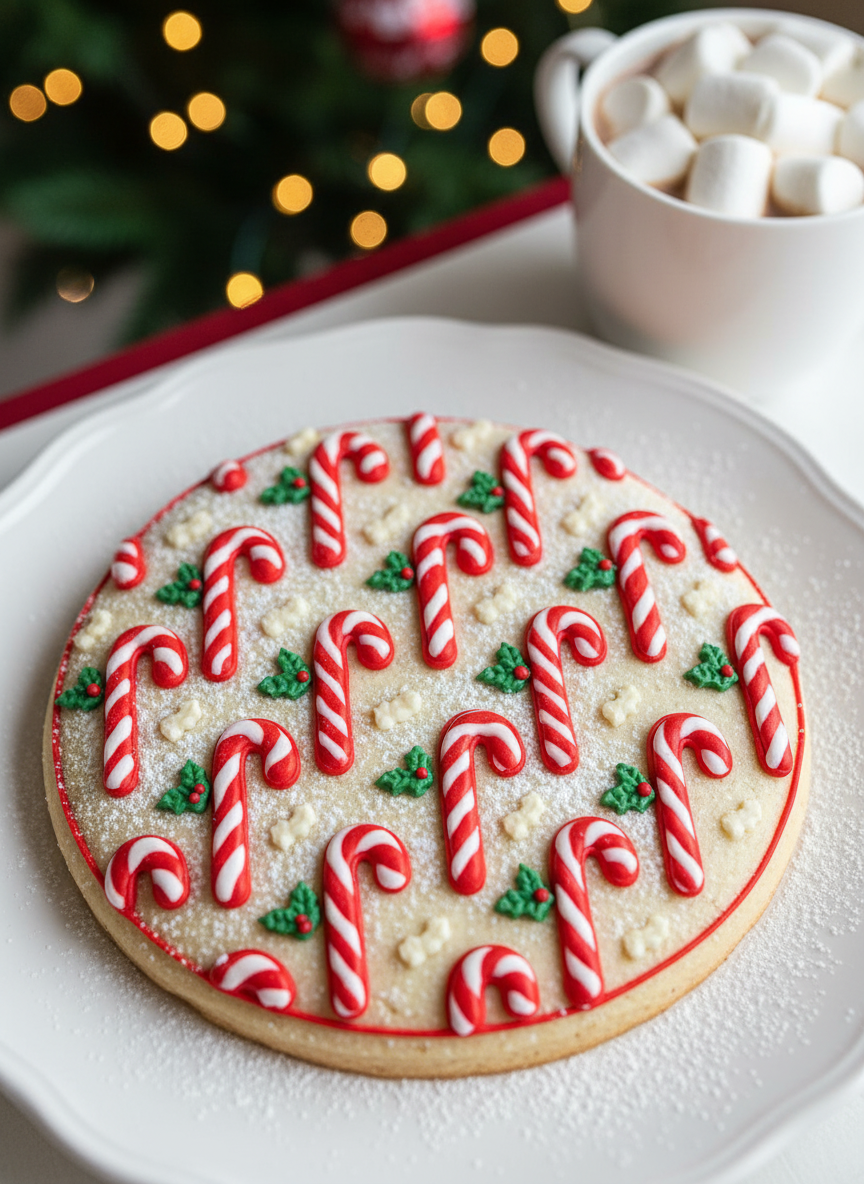 Stencil bastones dulces, Navidad